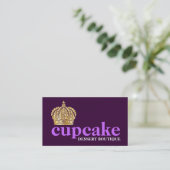 311流行にはっきりしたなティアラの紫色 名刺 (スタンド正面)