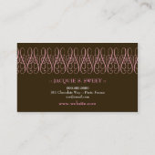 311渦巻形のな甘味を加えたチョコレート 名刺 (裏面)