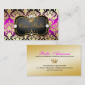 311漆黒Ciao Bellaのピンクの口答え 名刺 (正面/裏面)