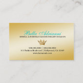 311漆黒Ciao Bellaの水の口答え 名刺 (裏面)