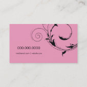 311点々のあるな欲求|のピンク 名刺 (裏面)