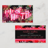 311熱帯ネオン白熱はこれのように目覚めました 名刺 (正面/裏面)