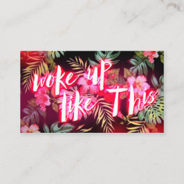 311熱帯ネオン白熱はこれのように目覚めました 名刺