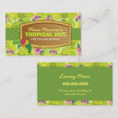 311熱帯Tiki -ライムグリーンの名刺 名刺 (正面/裏面)