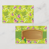 311熱帯Tiki -ライムグリーンの名前|の座席表 プレイスカード (正面/裏面)