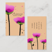 311熱情的なケシのモモ 名刺 (正面/裏面)