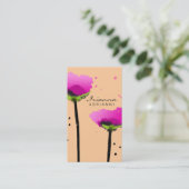 311熱情的なケシのモモ 名刺 (スタンド正面)