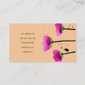 311熱情的なケシのモモ 名刺 (裏面)