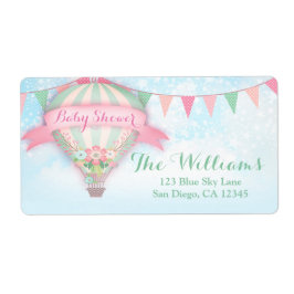 311熱気球ラベル赤ちゃんシャワー ラベル