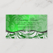 311物惜しみしないエメラルドの大皿|の銀 名刺 (裏面)