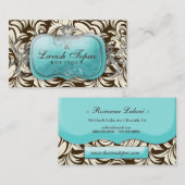 311物惜しみしないトパーズブラウン及びクリーム 名刺 (正面/裏面)