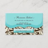 311物惜しみしないトパーズブラウン及びクリーム 名刺 (裏面)