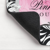 311物惜しみしないピンクの大皿の銀のマウスパッド マウスパッド (コーナー)