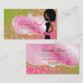 311物惜しみしないピンクの大皿|の金神の棒つきキャンデー 名刺 (正面/裏面)