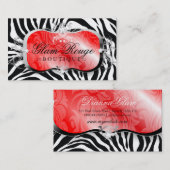 311物惜しみしない弁柄の大皿の銀 名刺 (正面/裏面)