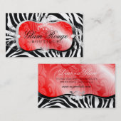 311物惜しみしない弁柄の大皿|の銀 名刺 (正面/裏面)