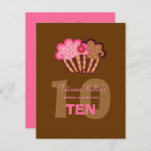 311甘いケーキの招待状 招待状 (正面/裏面)