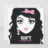 311甘いハート甘いピンクのギフト券 (正面)