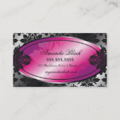 311甘いブラックベリーのトラッフルのダマスク織 名刺 (裏面)