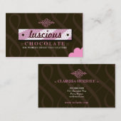 311甘美なピンク及びチョコレート 名刺 (正面/裏面)