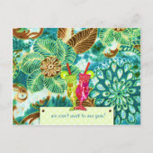 311甘美なルアウ（ハワイ式宴会）の招待状 インビテーションポストカード (裏面)