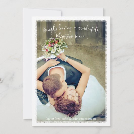 311白が素晴らしい休日の写真を楽しむ シーズンカード (正面)