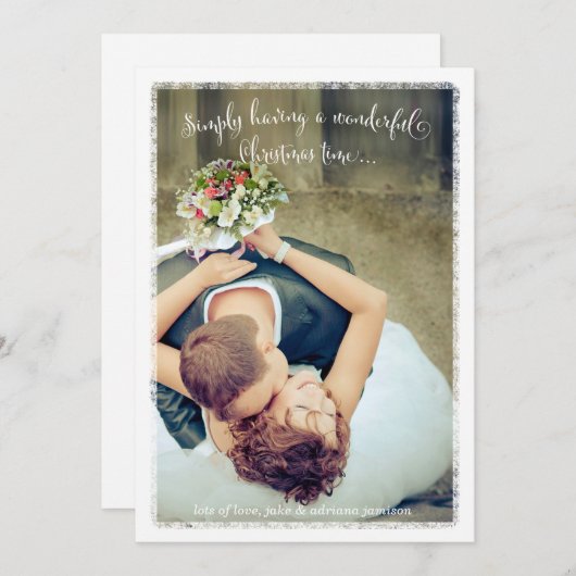 311白が素晴らしい休日の写真を楽しむ シーズンカード (正面/裏面)