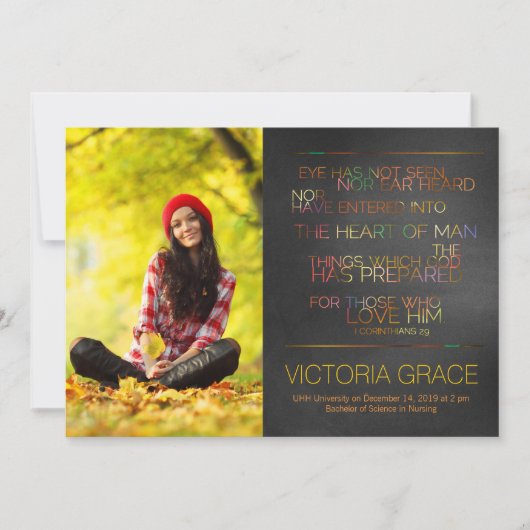 311目は卒業の発表を見ませんでした 案内状 (正面)