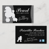 311真珠プードルペットグルーミング 名刺 (正面/裏面)