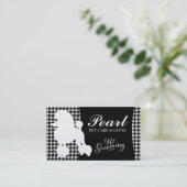 311真珠プードルペットグルーミング 名刺 (スタンド正面)