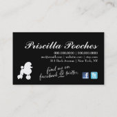 311真珠プードルペットグルーミング 名刺 (裏面)