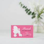 311真珠プードルペットグルーミング 名刺 (スタンド正面)