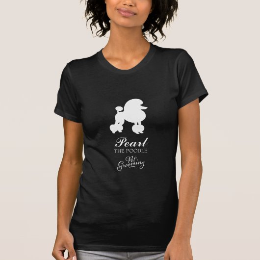 311真珠プードルペットグルーミング Tシャツ (正面)