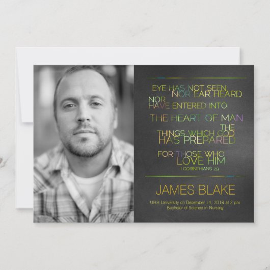 311眼で緑の卒業発表を見ていない 案内状 (正面)