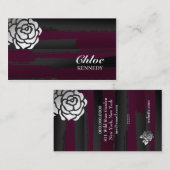 311破壊的なばら色の深いあずき色 名刺 (正面/裏面)