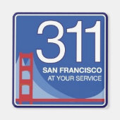 311磁石 マグネット (正面)