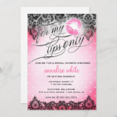 311私の唇のバチェロレッテのシャワーだけのために 招待状 (正面/裏面)
