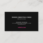 311私立探偵 名刺 (裏面)