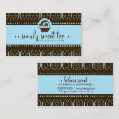 311空色の渦巻形のな菓子 名刺 (正面/裏面)