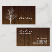 311美化の名刺の木製の木のホワイトオーク 名刺 (正面/裏面)