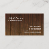 311美化の名刺の木製の木のホワイトオーク 名刺 (裏面)