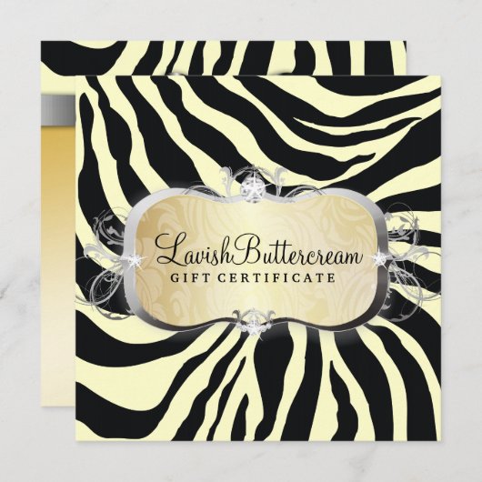 311豪華バタークリームゼブラギフト券 (正面/裏面)