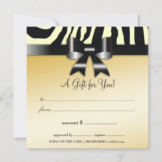 311豪華バタークリームゼブラギフト券 (裏面)