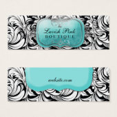 311贅沢なトパーズつるラベル名刺 (正面&裏面)