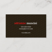 311赤いレトロの点 名刺 (裏面)