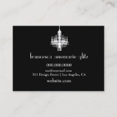 311輝きのブティックのピンクのきらめく 名刺 (裏面)