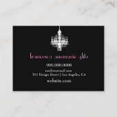 311輝きのブティックの白のシャンデリア 名刺 (裏面)