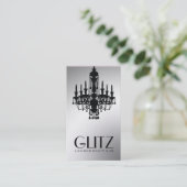 311輝きのブティック-お祝いの金ゴールド 名刺 (スタンド正面)