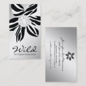 311野生のシマウマの花|のダイヤモンドSS 名刺 (正面/裏面)