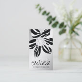 311野生のシマウマの花|のダイヤモンドSS 名刺 (スタンド正面)